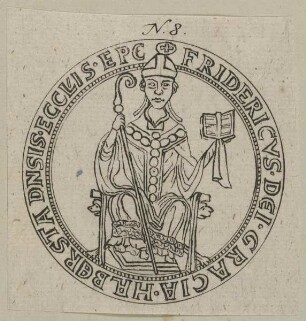 Bildnis des Friedricvs von Kirchberg, Bischof von Halberstadt