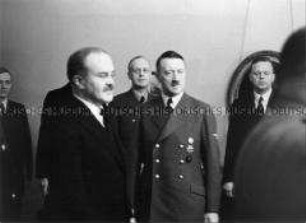 Treffen zwischen Hitler, Ribbentrop und Molotow in der Reichskanzlei