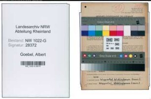 Entnazifizierung Albert Goebel , geb. 18.08.1896 (Landwirt)