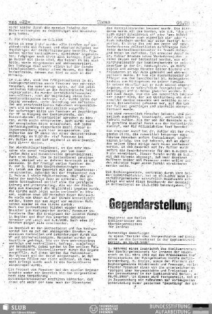 Gegendarstellung : Notwendige Anmerkungen zu einem Bericht über Vorgeschichte und Ereignisse um den Gottesdienst in der Sophienkirche Berlin am 6.3.1988