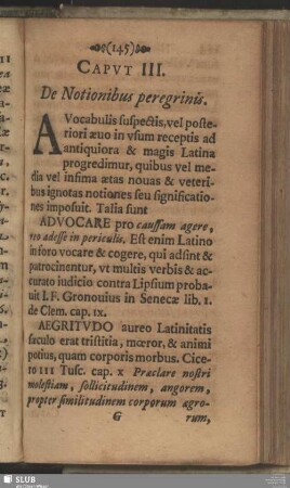 Caput III. De Notionibus peregrinis