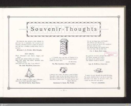 Souvenir thoughts