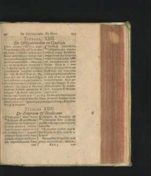 Titulus XXIV. De Emptione & Venditione.