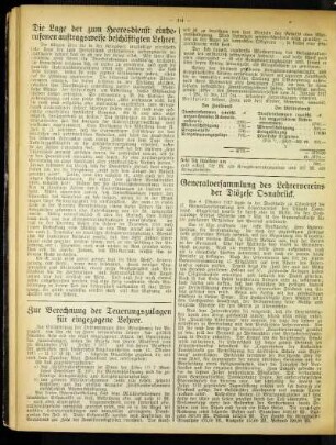 Generalversammlung des Lehrervereins der Diözese Osnabrück