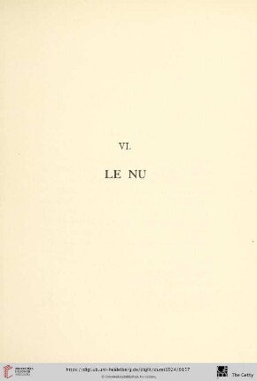 VI. Le Nu