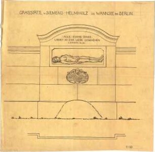 Hildebrand, Adolf von; Berlin - Wannsee; Grabdenkmal Ellen, Gerda und Arnold von Siemens - Ansicht