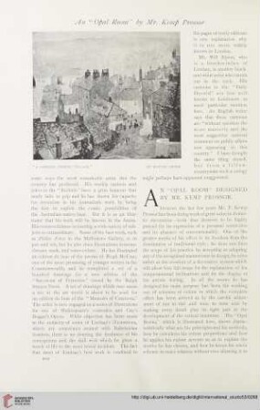 An "opal-room" designed by Mr. Kemp Prossor