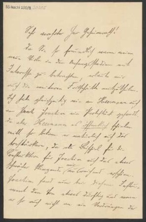 Brief an Ludwig Strecker  und B. Schott's Söhne : 09.11.1901