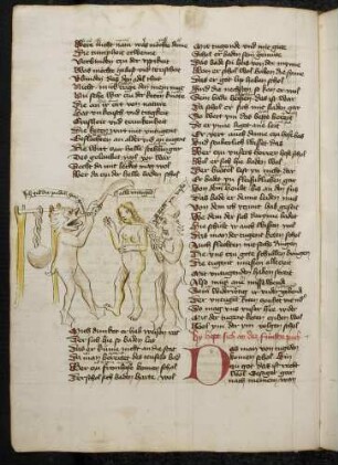 Kette aus Gliedern der Untugend fesselt den Menschen, Folter durch Teufel; (Buch 4)