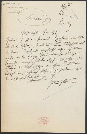 Brief an Ludwig Strecker  : 06.04.1911