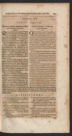 Constitutio XX.