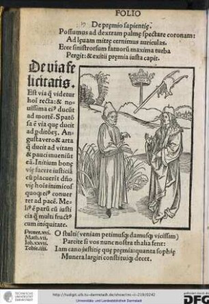 De praemio sapientiae.