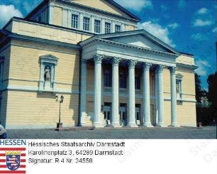 Darmstadt, Haus der Geschichte im ehemaligen Mollertheater / Südansicht