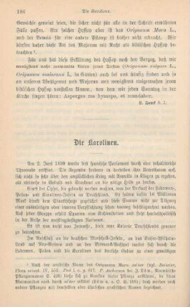 186-192 Die Karolinen