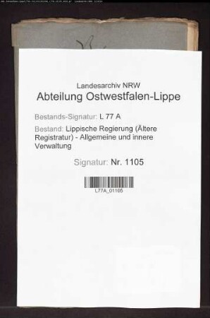 Die Hypotheken und Kautionen des Hausverwalters des herrschaftlichen Ballhauses zu Meinberg, Christian Henrich Schamhard