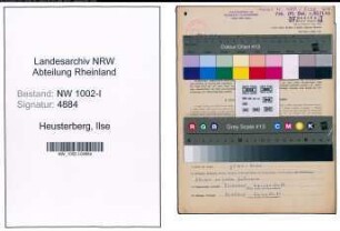 Entnazifizierung Ilse Heusterberg, geb. 11.09.1922 (Chemikerin)