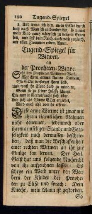 Tugend-Spiegel für Witwen, an der Propheten-Witwe