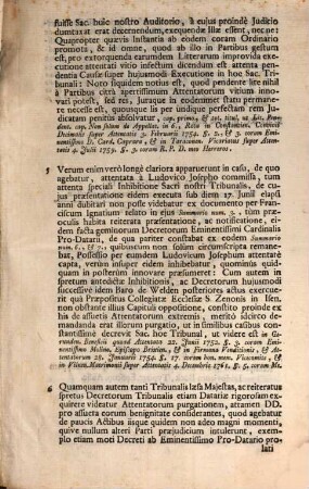 R. P. D. Cornelio Frisingensis Propositurae Super Attentatis : Ven 5. Febr. 1762