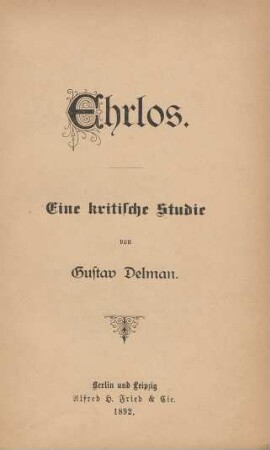 Ehrlos : eine kritische Studie