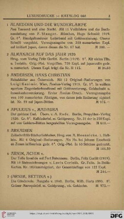 Luxusdrucke (Nr. 1 - 340)
