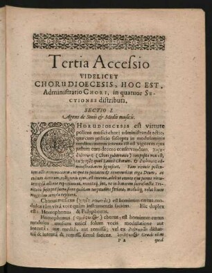 Sectio I. Agens de Sonis & Modis musicis.