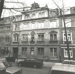 Dresden-Pieschen, Hans-Sachs-Straße 32. Wohnhaus (1897). Straßenansicht