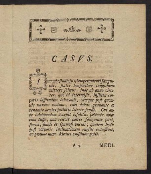 A2r-C2v, Casus. § I. - § XXIII.