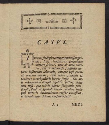 A2r-C2v, Casus. § I. - § XXIII.