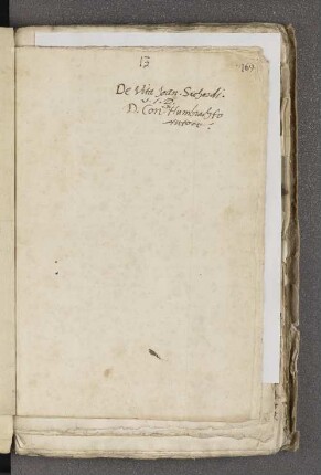 Conrad Humbracht: De vita Joannis Sichardi
