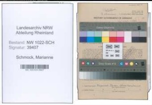 Entnazifizierung Marianne Schmock , geb. 26.09.1906 ()
