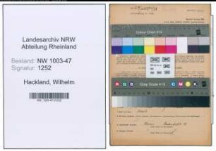 Entnazifizierung Wilhelm Hackland , geb. 21.01.1897 (Kaufmann)