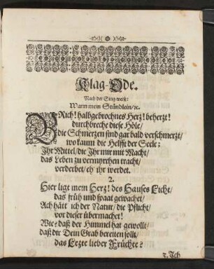 Klag-Ode.