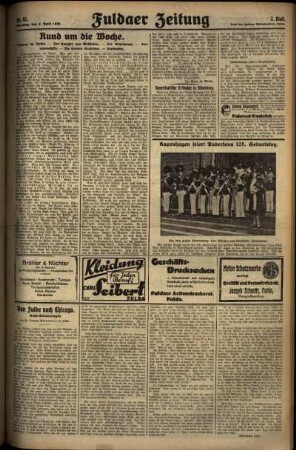 Zweite Ausgabe vom Sonntag, den 06. April 1930.