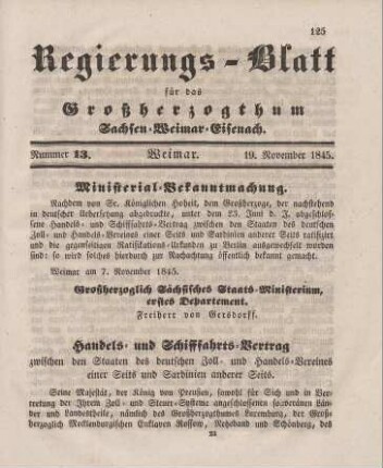 Nr. 13 : 19. November 1845