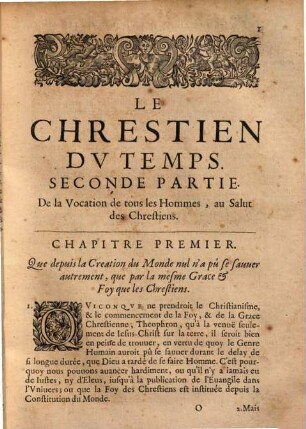 Le Chrestien du temps : en quatre parties, 2