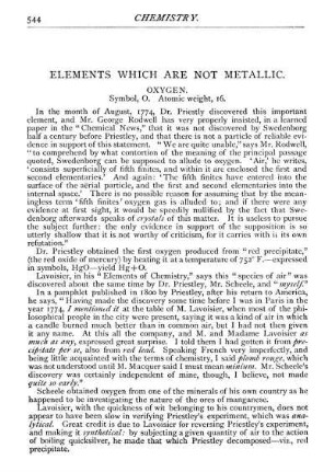 Elements Which Are Not Metallic.