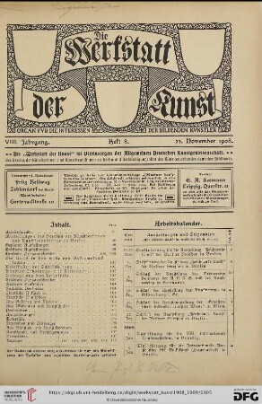 Heft 8 (23. November 1908)