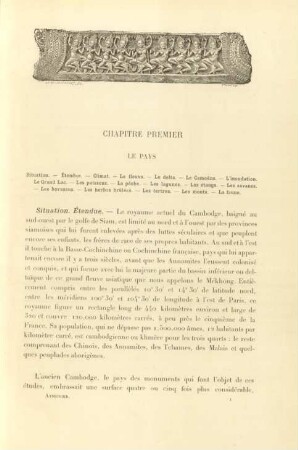 Chapitre premier. Le pays