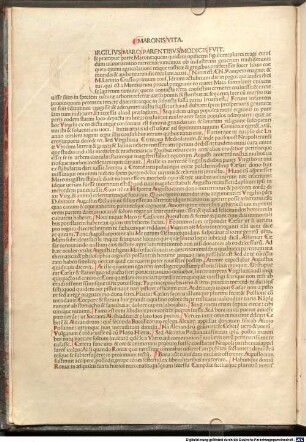 Bucolica : mit Vita Vergilii und Vorrede zu den Bucolica von Aelius Donatus in der 'Donatus auctus'-Fassung