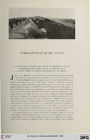 3. Pér. 35.1906: Correspondance de Suisse