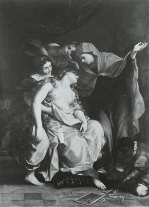 Die büßende Magdalena mit ihren Frauen