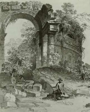 Der Maler vor der Ruine