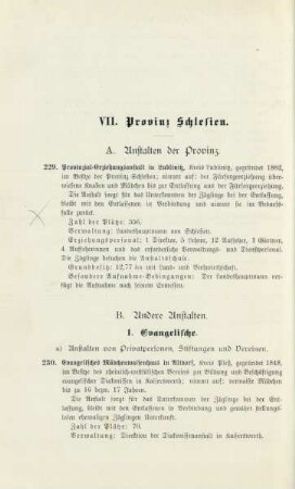 VII. Provinz Schlesien