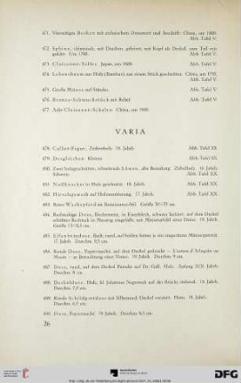 Varia (Nr. 478-493)
