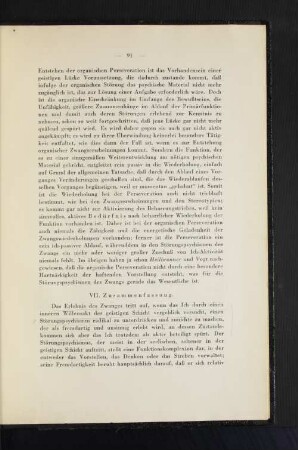 VII. Zusammenfassung.
