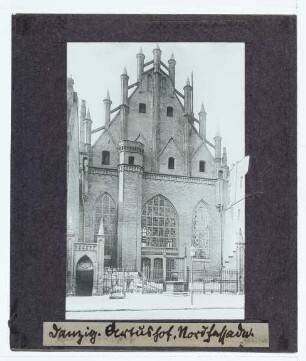 Danzig, Artushof : Außenansicht von N