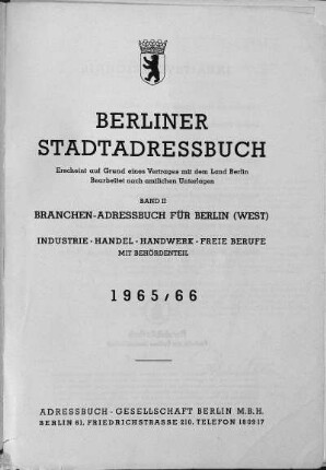 1965,2: Branchen-Adressbuch