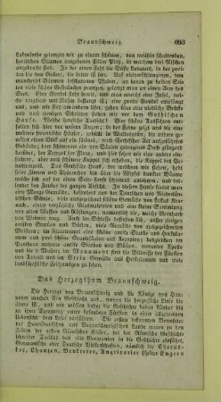 Das Herzogthum Braunschweig