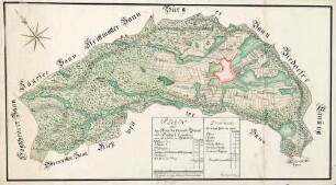 Plan über den Bann der Gemeinde Gerweil in der Grafschaft Hauenstein