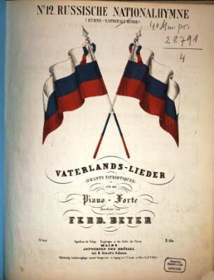 Russische Nationalhymne = (Hymne nationale russe)